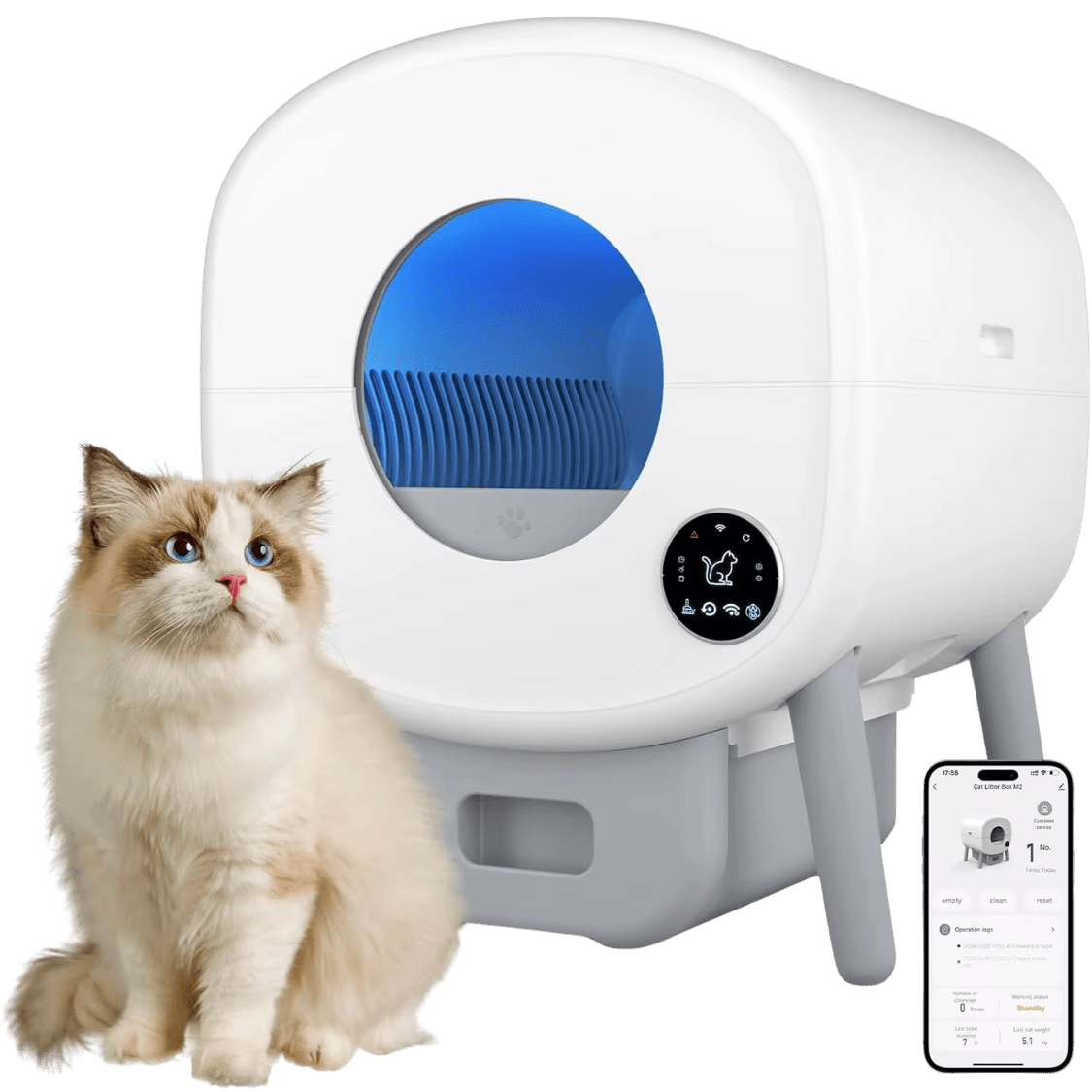 Litière Autonettoyante – Grande Capacité