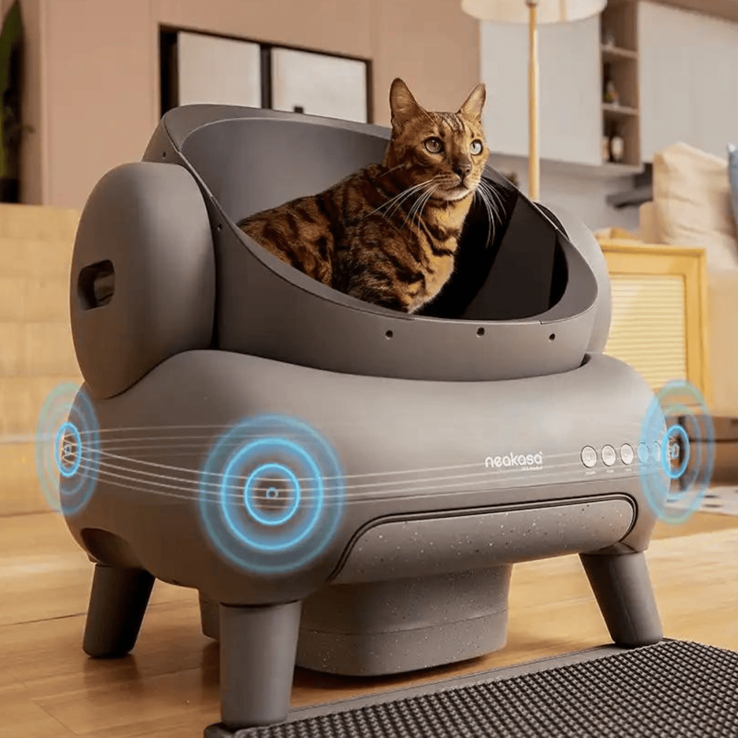 Litière Autonettoyante Connectée - Spécial Grands Chats