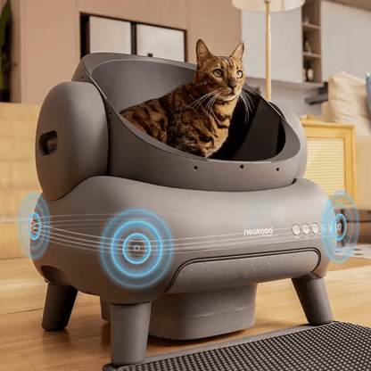 Litière Autonettoyante Connectée - Spécial Grands Chats