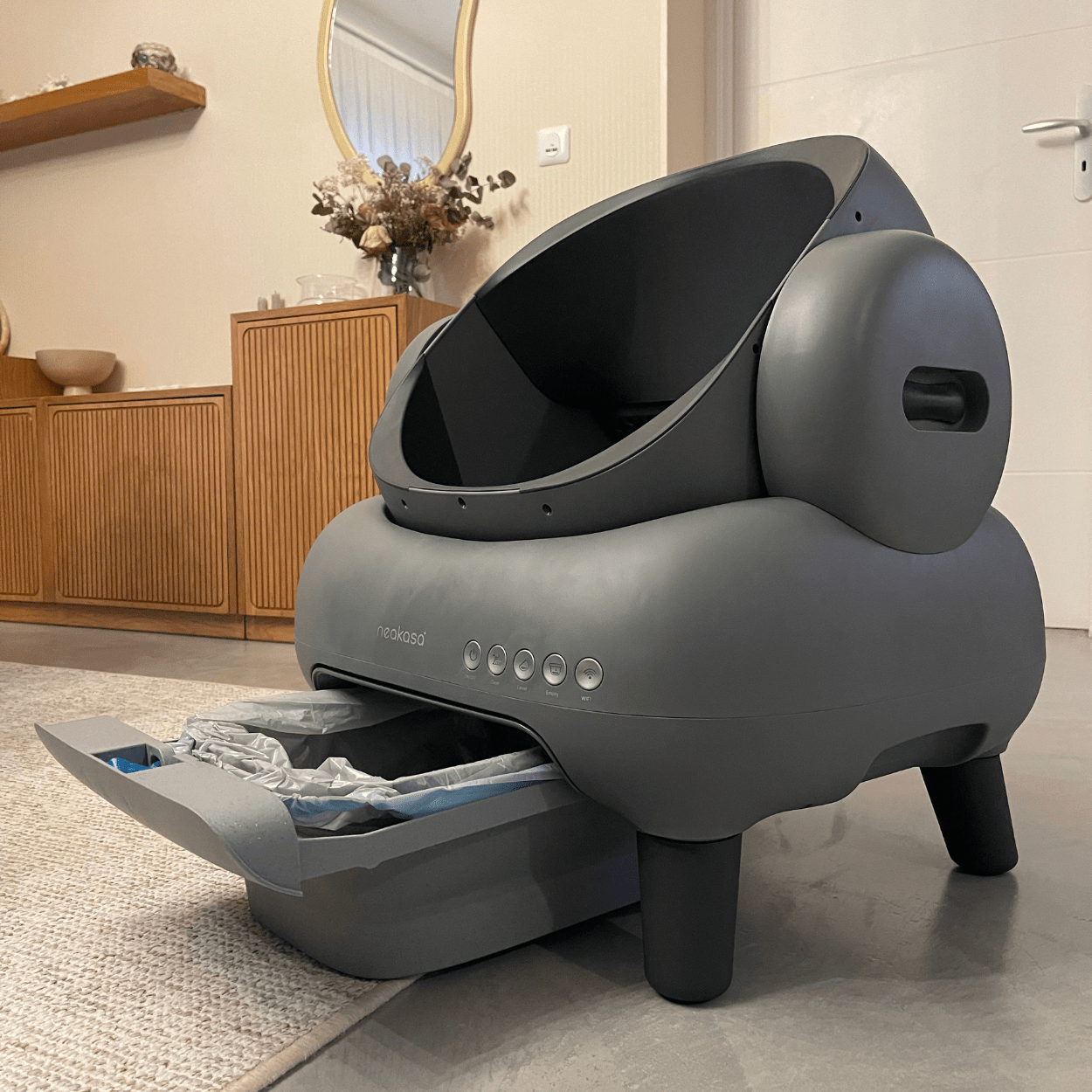 Litière Autonettoyante Connectée - Spécial Grands Chats